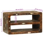 vidaXL Cabinet TV 60x32x36 cm Bois récupéré