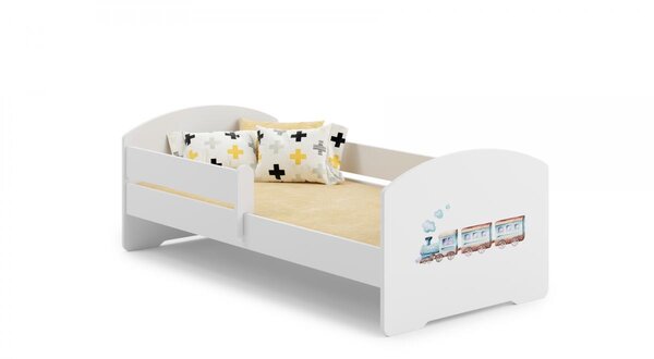 Lit enfant LUK BAR 160x80 train avec matelas