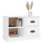 vidaXL Meuble TV blanc 73x35 5x47 5 cm bois d'ingénierie