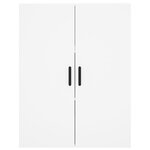 vidaXL Buffet haut Blanc 69 5x34x180 cm Bois d'ingénierie
