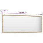 vidaXL Ensemble de meubles de bain Blanc et chêne sonoma Aggloméré