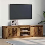 vidaXL Meuble TV Marron 180 x 34 x 50 cm Bois d'ingénierie