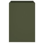 vidaXL Jardinière vert olive 52x48x75 cm acier