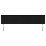 vidaXL Tête de lit LED avec des lumières à LED Noir 200 cm Polyester