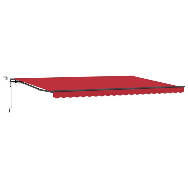 vidaXL Auvent Rétractable Automatique avec LED Rouge 500x300 cm