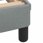 vidaXL Cadre de lit sans matelas gris clair 90x200 cm tissu