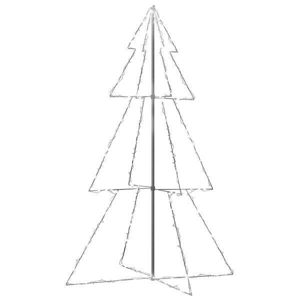 vidaXL Arbre de Noël cône 240 LED d'intérieur/d'extérieur 118x180 cm