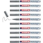 Marqueur Peinture Brillante 780 Argent Pointe Extra-Fine 0 8 mm x 10 EDDING