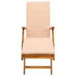 vidaXL Chaise longue inclinable et pliable 55 x 146 x 91 cm