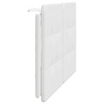 vidaXL Coussin de tête de lit blanc 120 cm similicuir