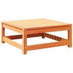 vidaXL Salon de jardin 6 Pièces avec coussins cire marron bois pin massif