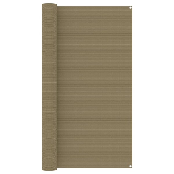 vidaXL Tapis de tente 200x400 cm Taupe