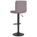 vidaXL Tabouret de bar Taupe Tissu