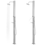 vidaXL Douche d'extérieur Acier inoxydable Droit