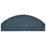 vidaXL Tapis d'escalier 15 pièces 65 x 24 x 4 cm Vert foncé Demi-rond Grand