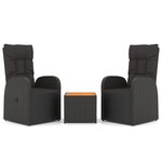 Ensemble de salon de jardin meuble d'extérieur ensemble de mobilier 3 pièces noir poly rotin et acacia 02_0014205