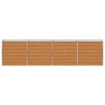 vidaXL Jardinière surélevée Marron Clair 320 x 40 x 77 cm