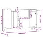 vidaXL Buffet chêne sonoma 102x35x70 cm bois d'ingénierie