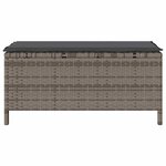 vidaXL Ensemble de salle à manger pour jardin 3 Pièces Gris Poly rotin