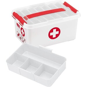Boite à compartiments 1er secours q-line 6 litres