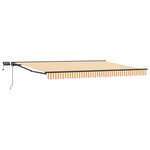 vidaXL Cadre de store manuel avec LEDs 4 5 × 3 5 m