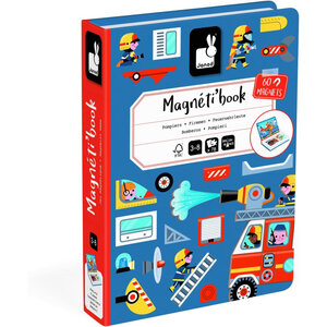 Jeu éducatif - Magnéti'Book - Pompiers - 60 magnets + 18 modèles - Invente des histoires - Janod