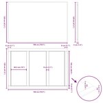 vidaXL Dessus de bureau marron clair bois chêne massif rectangulaire