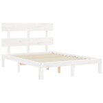 vidaXL Cadre de lit sans matelas blanc 120x200 cm bois de pin massif