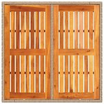 vidaXL Ensemble de salle à manger pour jardin 3 Pièces Beige Poly rotin