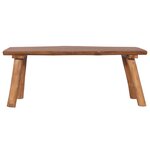 vidaXL Banc de jardin 120 cm Bois de teck solide