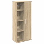 vidaXL Meuble de salle de bain avec porte-rouleau chêne sonoma