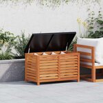 vidaXL Boîte de rangement de jardin 90x48x55 cm bois d'eucalyptus