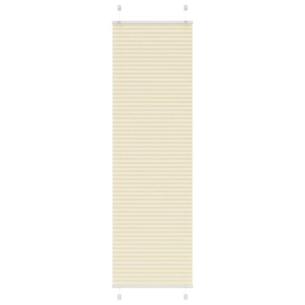 vidaXL Store plissé crème 55x200 cm largeur du tissu 54 4 cm polyester