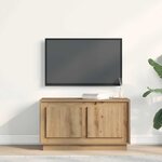 vidaXL Meuble TV chêne artisanal 80 x 35 x 45 cm Bois d'ingénierie