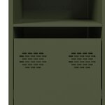 vidaXL Buffet vert olive 135x39x73 5 cm acier laminé à froid