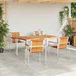vidaXL Ensemble de salle à manger pour jardin 5 Pièces