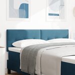Headboard LED vidaXL en velours bleu foncé 80 cm  capitonné