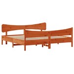 vidaXL Cadre de lit sans matelas cire marron 180x200cm bois pin massif