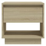 vidaXL Table de chevet Chêne sonoma 45x34x44 cm bois d'ingénierie