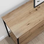 vidaXL Table console Other chêne artisanal 100 x 34.5 x 75 cm
