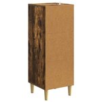 vidaXL Buffet Chêne fumé 33 x 34 5 x 90 cm Bois d'ingénierie