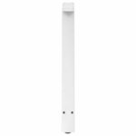 vidaXL Pieds de table à manger en forme de A 2 pièces Blanc 70 x (72-73) cm Acier