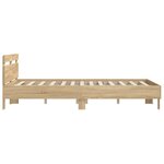vidaXL Cadre de lit sans matelas chêne sonoma 150x200 cm