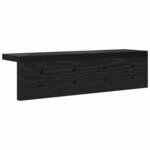 vidaXL Porte-manteau mural Chêne noir 40 x 10 5 x 10 5 cm
