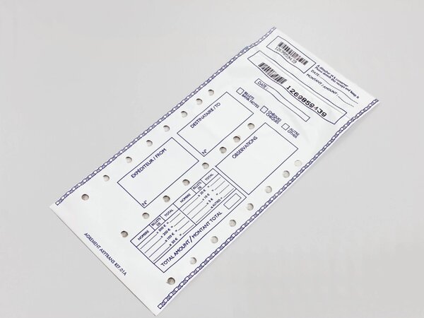 1000 Pochettes plastique sécurisées Axytrans - 01A