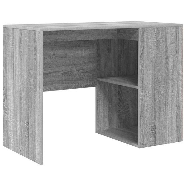 vidaXL Bureau Gris Sonoma 102 x 50 x 75 cm Bois d'ingénierie