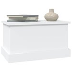 vidaXL Boîte de rangement blanc 50x30x28 cm bois d'ingénierie