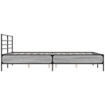 vidaXL Cadre de lit sans matelas sonoma gris 160x200 cm