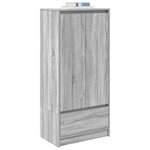 vidaXL Armoire tiroir sonoma gris 55 5x34x119 5 cm bois d'ingénierie