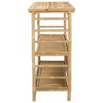 vidaXL Table de bar extérieure Naturel 110 x 50 x 105 cm Bambou